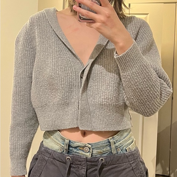 Women clothes Grey cardigan size M/L - Picture 1 of 3